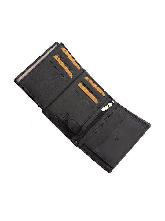 Lavor 1-3211 Δερμάτινο Ανδρικό Πορτοφόλι με RFID Μαύρο