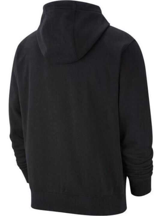 Club Cardigan with Hood Black
