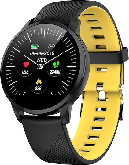 Colmi CS16 Smartwatch με Παλμογράφο (Μαύρο)