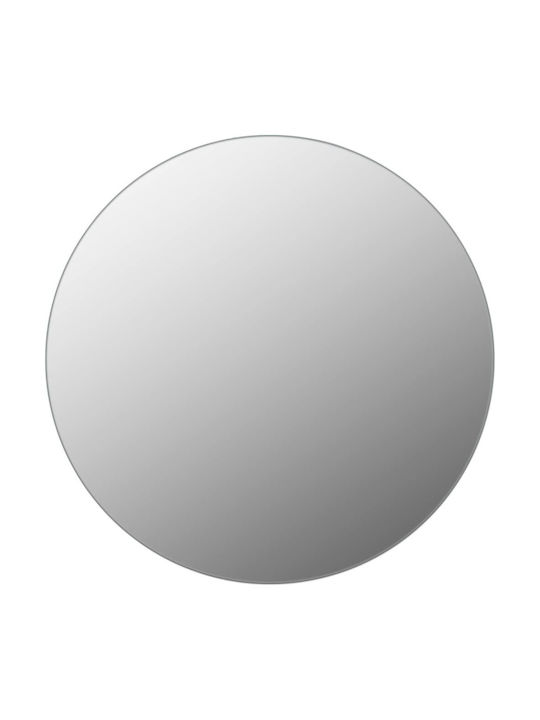 vidaXL Wall Mirror with Silver Glass Frame Diameter 60cm 1pcs