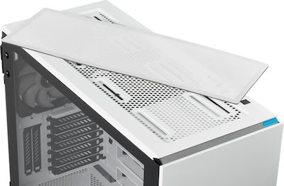 Corsair Carbide 678C Gaming Midi Tower Κουτί Υπολογιστή με Πλαϊνό Παράθυρο Λευκό