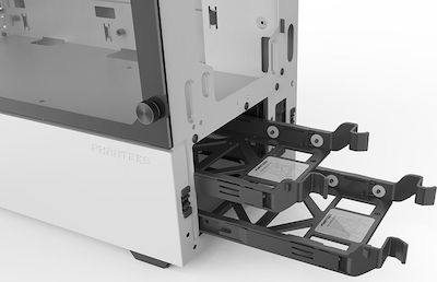 Phanteks Eclipse P300 Tempered Glass Midi Tower Κουτί Υπολογιστή με Πλαϊνό Παράθυρο Λευκό