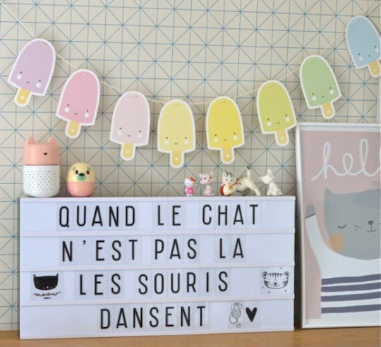 A Little Lovely Company Led Kids Decorative Lamp LightBox XL Black