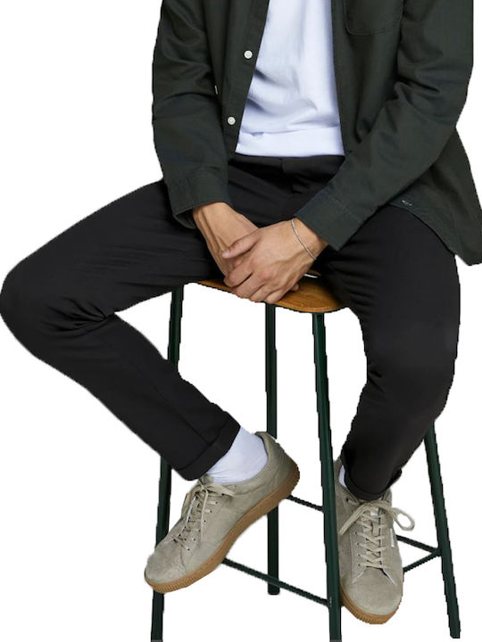 Marco Trousers Chino Elastic in Slim Fit Black