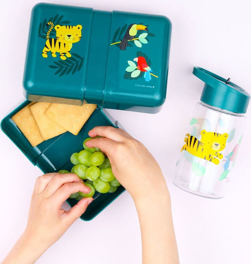 A Little Lovely Company Plastic Kids' Food Container 0.850lt Green x x 6cm