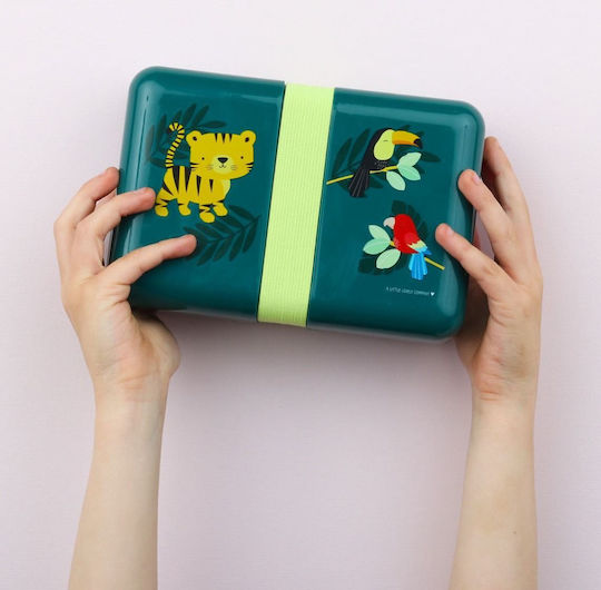 A Little Lovely Company Plastic Kids' Food Container 0.850lt Green x x 6cm