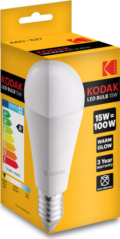 Kodak LED крушка 15W за фасунга E27 и форма A60 Топло бяло 1450лм