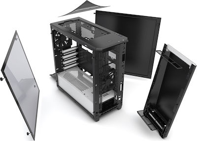 Phanteks Eclipse P400 Tempered Glass Gaming Midi Tower Computer Case with Window Panel and RGB Lighting White