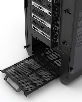 Phanteks Eclipse P400 Tempered Glass Gaming Midi Tower Computer Case with Window Panel and RGB Lighting White