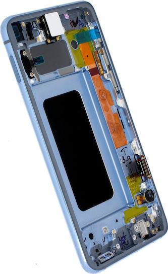 Samsung Screen with Touch Mechanism and Frame for Galaxy S10e (Blue)