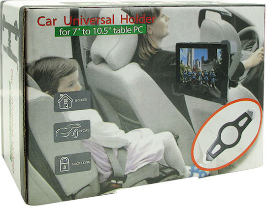 TAB3 Suport pentru Tetieră Suport Auto pentru Telefon & Tabletă cu cârlige reglabile Neagră
