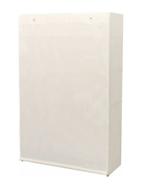 vidaXL Stoffschrank mit Regalen in Weiß Farbe 110x40x170cm
