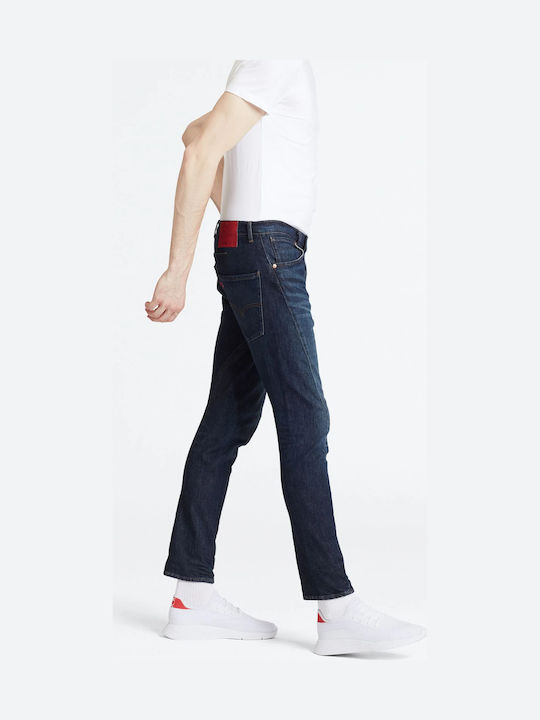 512 Men's Jeans Pants Elastic with Slim Tapered Fit Navy Blue