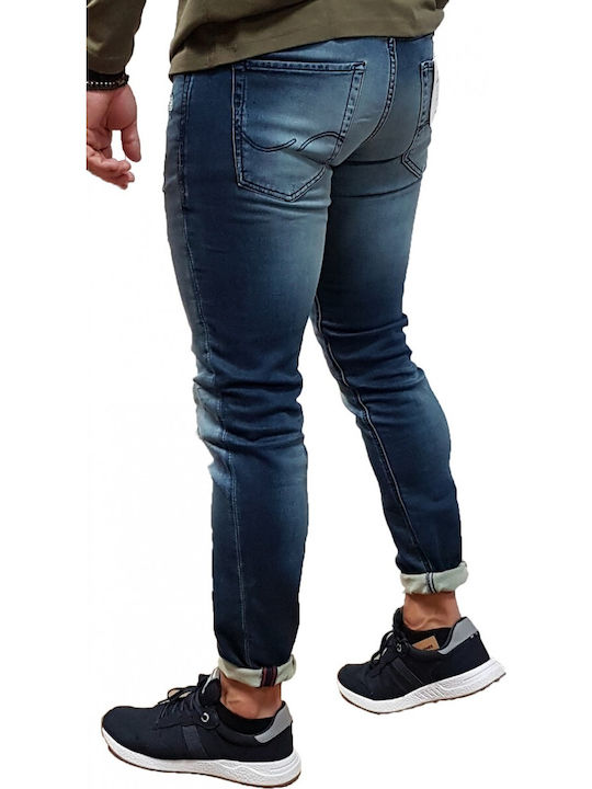 Jack & Jones Herren Jeanshose in Regular Fit Blue Denim