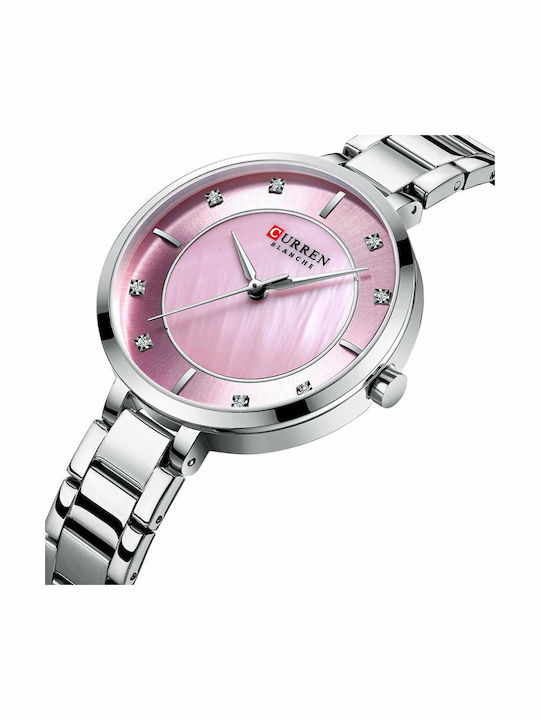Curren Women's Watch with Silver Metal Bracelet