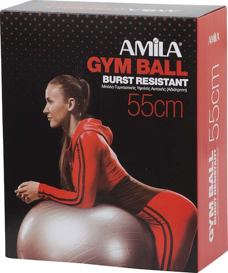 AMILA Ball Pilates 55cm 0.95kg in Red Color