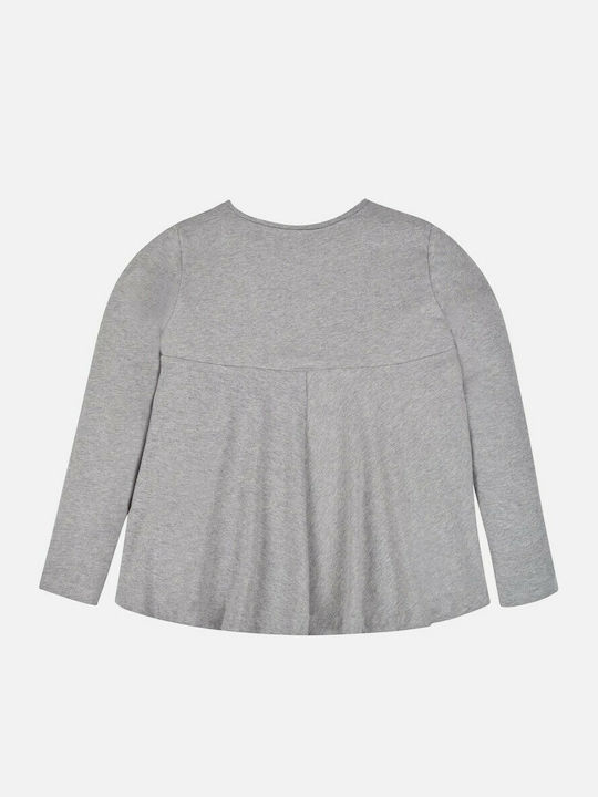 Mayoral Kids Blouse Long Sleeve Gray