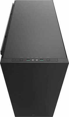 Deepcool Macube 550 Gaming Midi Tower Κουτί Υπολογιστή με Πλαϊνό Παράθυρο Μαύρο