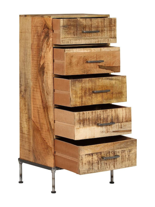 Drawers Storage Solid Wood Mango Wood Mango Massif L45xW35xH106cm