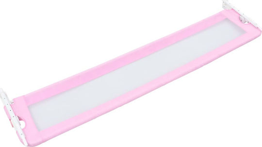 vidaXL Foldable Bed Rail Guard Simple Placement made of Fabric in Pink Color 180x40.5x42εκ. 1pcs