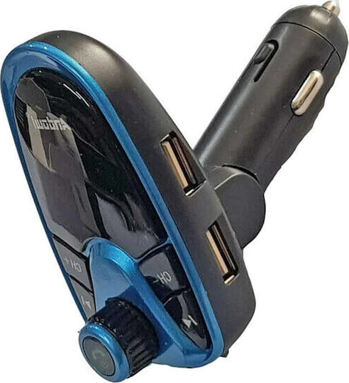 Andowl FM Transmitter Αυτοκινήτου An-q-b66 με Bluetooth / MicroSD / USB Μπλε