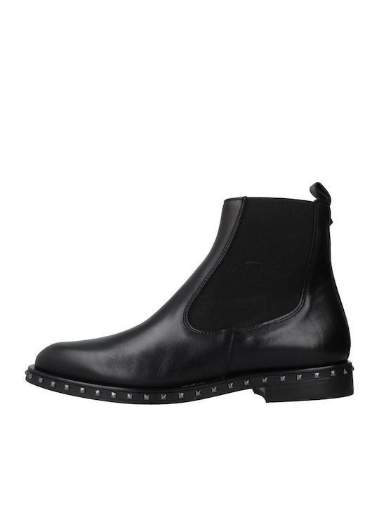 Alpe Leder Damen Chelsea Stiefeletten Schwarz