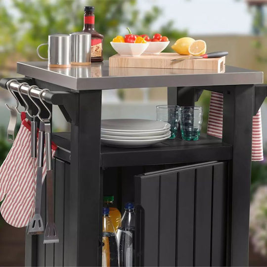 Masa Bar pentru spații exterioare mici Maro 70x54x90buc