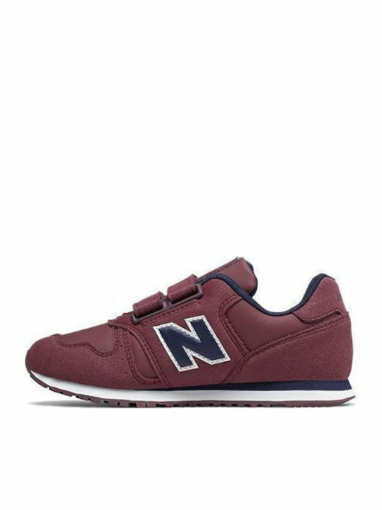 373 Classic Kids Sneakers with Scratch Burgundy