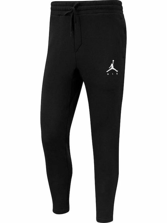 Air  Jumpman Fleece Oh Παντελόνι Φόρμας με Λάστιχο Μαύρο