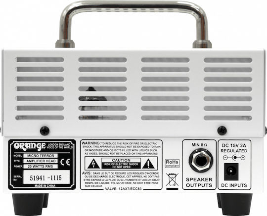 Orange Micro Terror Röhrenkopf für E-Gitarre 20W Weiß