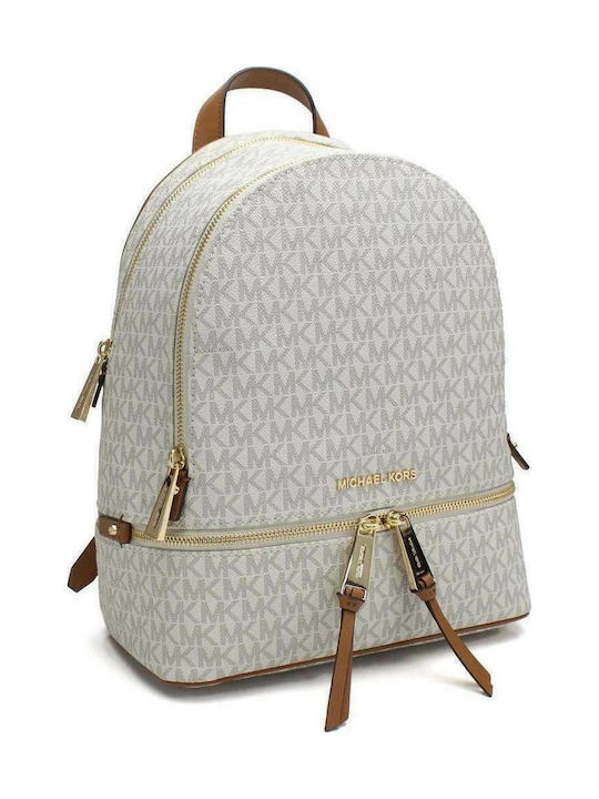 Rhea Leather Women's Bag Backpack White