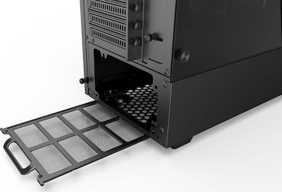 Phanteks Eclipse P350X Jocuri Turnul Midi Cutie de calculator cu fereastră laterală și iluminare RGB Negru
