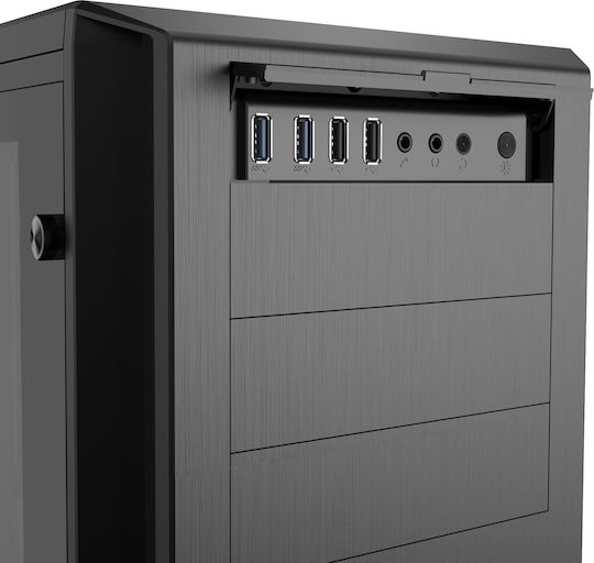 Phanteks Enthoo Pro Tempered Glass Gaming Full Tower Κουτί Υπολογιστή με Πλαϊνό Παράθυρο Μαύρο