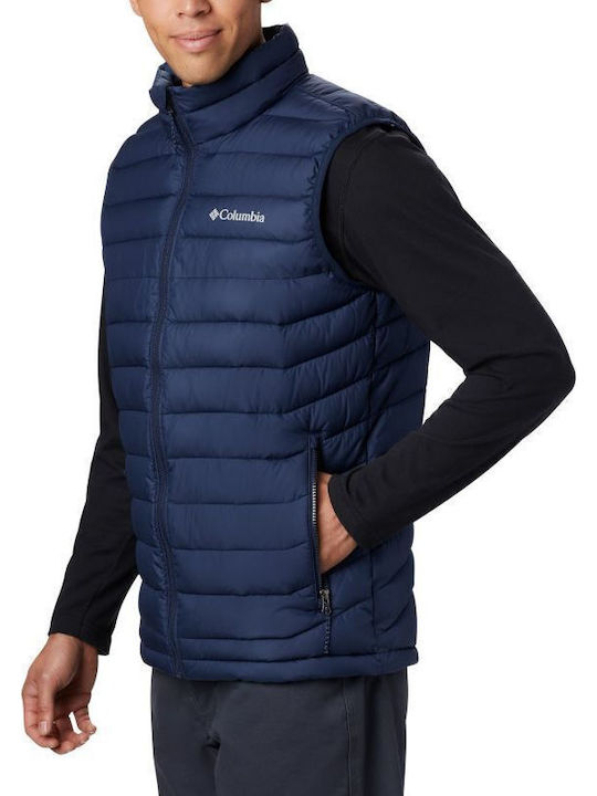 Powder Lite Sleeveless Jacket Puffer Navy Blue