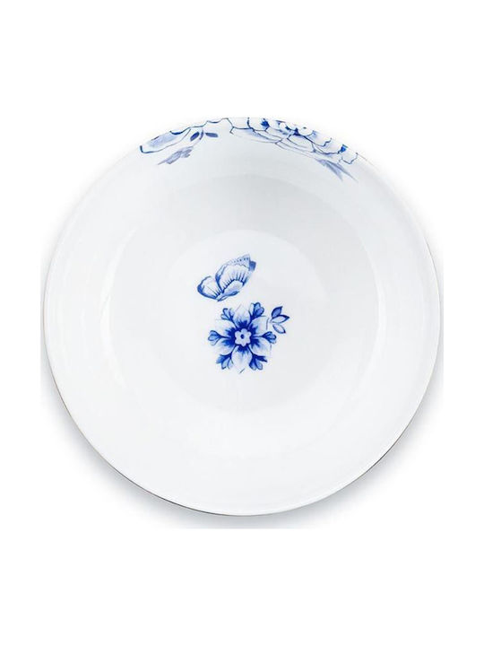 PiP Studio Royal Cereal Serving Bowl Round made of Porcelain White with Diameter 12.5cm