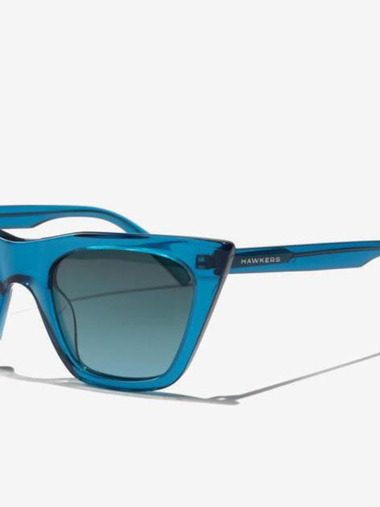 Hawkers Hypnose Women's Sunglasses with Blue Plastic Frame and Blue Lens HKRS3005