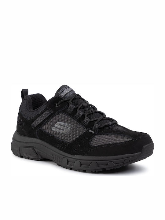 Skechers Memory Foam Ανδρικά Ορειβατικά Παπούτσια Μαύρα