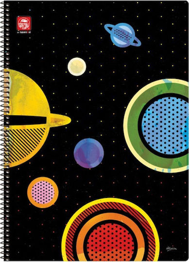 Typotrust Spiral Notebook Ruled A4 2 Subjects Pop Art Pop Art 1pcs (Μiscellaneous Designs/Colors)