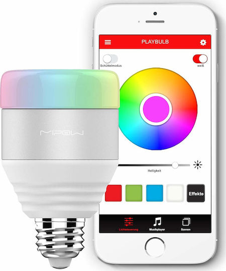 Mipow Smart Λάμπα Playbulb LED 5W για Ντουί E27 RGB 280lm Dimmable
