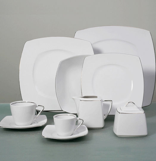 Cryspo Trio Nagoya Alb Porțelan Set de Vase 50.000.30 72buc