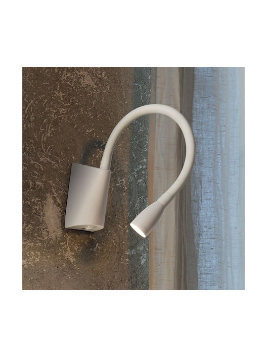 Ideal Lux Goose AP1 Modern Leuchte Wand mit Integrierter LED und Warmweißes Licht 6x18.5x30cm