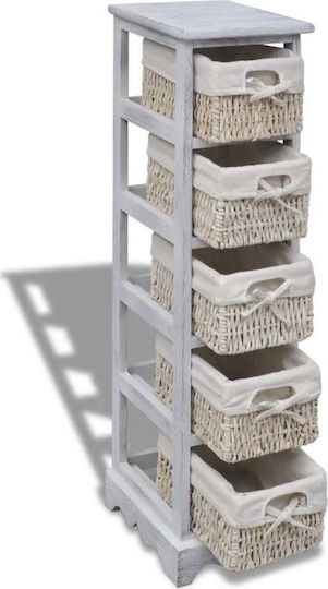 vidaXL Kleine Aufbewahrungsmöbel Schubladen M25xB28xH90cm