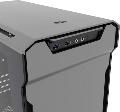 Phanteks Enthoo Evolv mATX Tempered Glass Gaming Mikro-Turm Computergehäuse mit RGB-Beleuchtung Gray