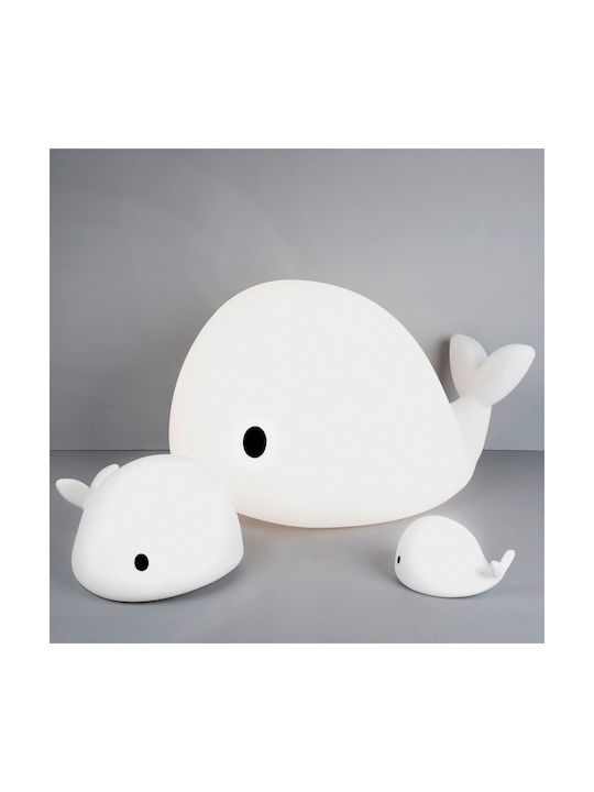 Flow Led Kids Decorative Lamp Moby with Color Changes White 15x10x10εκ.