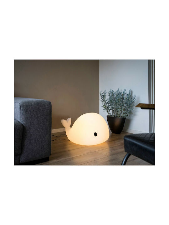 Flow Led Kids Decorative Lamp Moby with Color Changes White 48x42x68εκ.