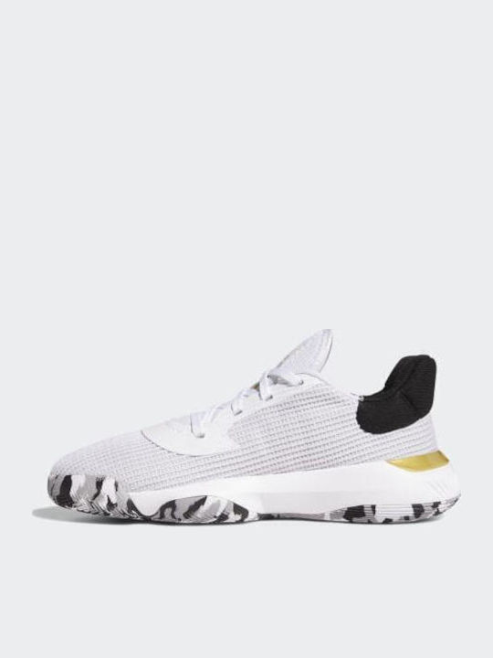 Pro Bounce 2019 Low Χαμηλά Μπασκετικά Παπούτσια Cloud White / Core Black / Gold Met.