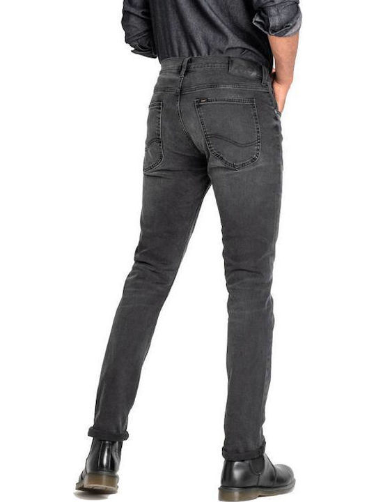 Lee Luke Moto Ανδρικό Παντελόνι Τζιν Ελαστικό σε Slim Εφαρμογή Γκρι