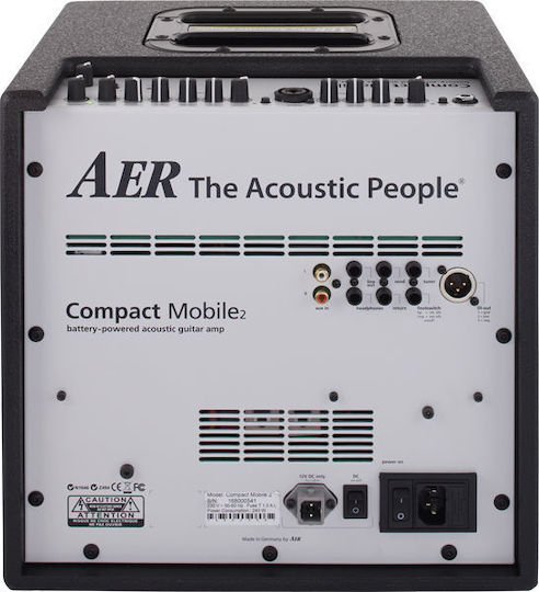 Aer Compact Mobile2 Combo Amplifier For Acoustic Instruments 1 x 8" 60W Black