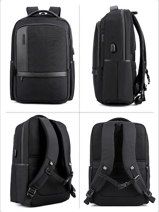Arctic Hunter B00120C Водоустойчива Раница за Лаптоп 15.6" с USB Порт в Черен Цвят