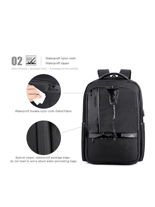 Arctic Hunter B00120C Водоустойчива Раница за Лаптоп 15.6" с USB Порт в Черен Цвят